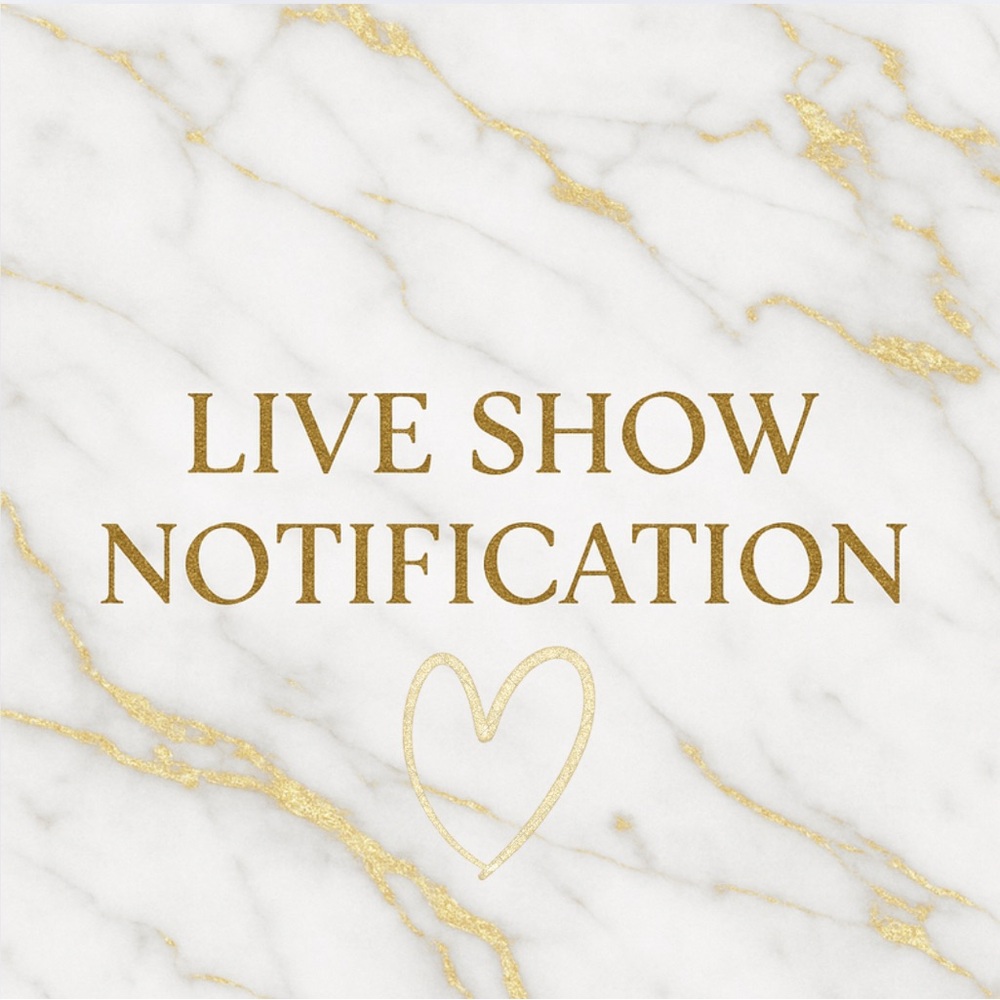 Like to get notified of my live show! 🩷